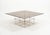 Mid-Century Steel and Smoked Glass Coffee Table in the style of Verner Panton, Italy, 1970s For Sale - Image 3 of 15