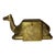 Handmade Brass Clad Wood Camel Figurine Trinket Box For Sale