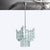 Mid-Century Modernist Style of Fontana Arte Geometric Knapped Glass Pendant For Sale - Image 11 of 16