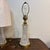 A charming pair of vintage Waterford Lismore cut crystal table lamps with an hourglass silhouette. Each base features a...
