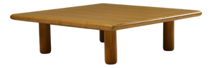 Vintage Square Coffee Table in Ash, 1980s