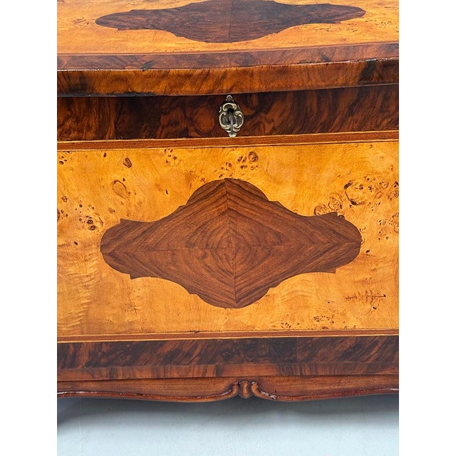 Brown Small Antique Neo-Baroque Style Chest, 1900s For Sale - Image 8 of 11