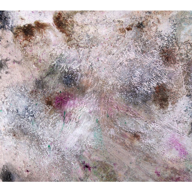 "China Grade" Textured Expressionist Composition in Acrylic on Canvas Textured abstract composition by California artist...