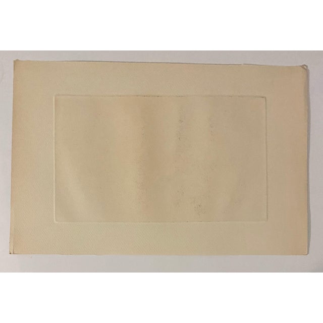 Mid 20th Century Robert A. Birmelin, Man In Field With Dogs, American Modernist Abstract Etching For Sale - Image 5 of 6