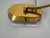 Vintage Brass Mussel Shell Table Lamp With Lucite Base For Sale - Image 9 of 11