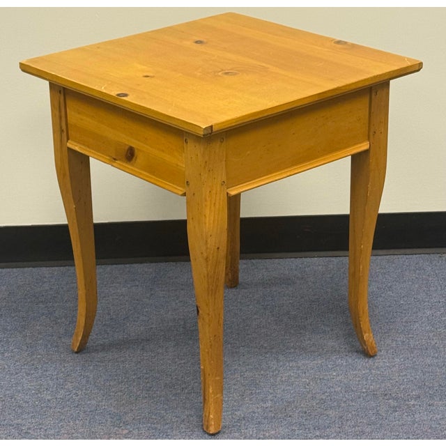 Wood Vintage Lane Furniture Pine End Table / Nightstand For Sale - Image 7 of 11