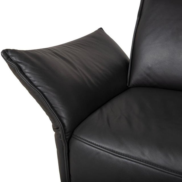 Animal Skin Vanda 2-Seater Sofa in Anthracite Leather from Koinor For Sale - Image 7 of 16