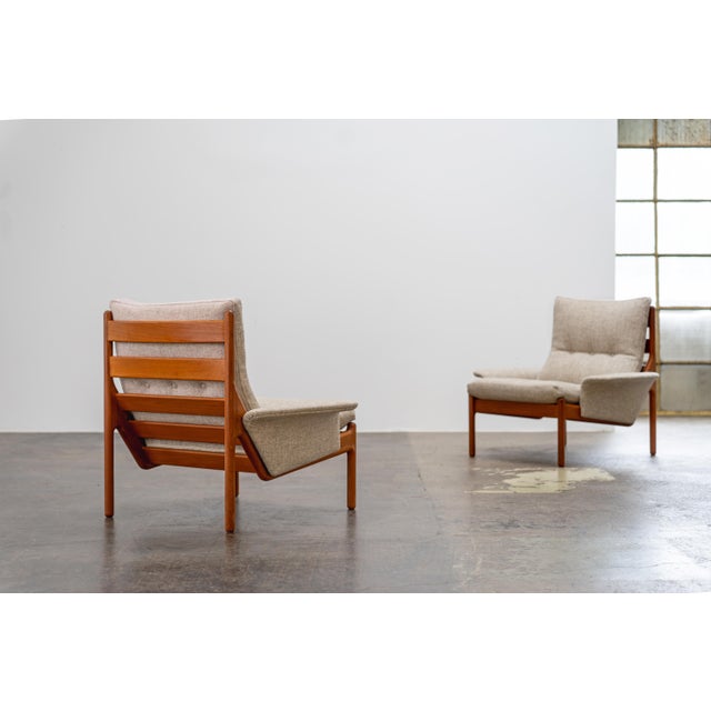 Lounge Chairs by Illum Wikkelsø for C F Christensen Silkeborg, 1970s, Set of 2 For Sale - Image 11 of 11