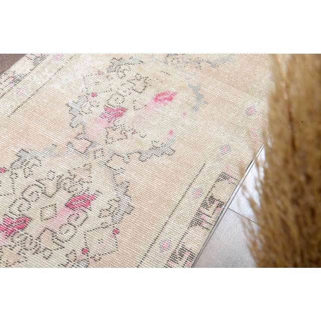 1970s Vintage Handmade Wool Cotton Turkish Area Rug For Sale - Image 11 of 11