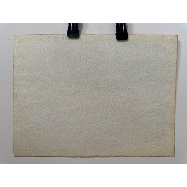 1950s Henry Emil Salloch Original Watercolor on Paper Panoramic Sunset. For Sale - Image 5 of 6