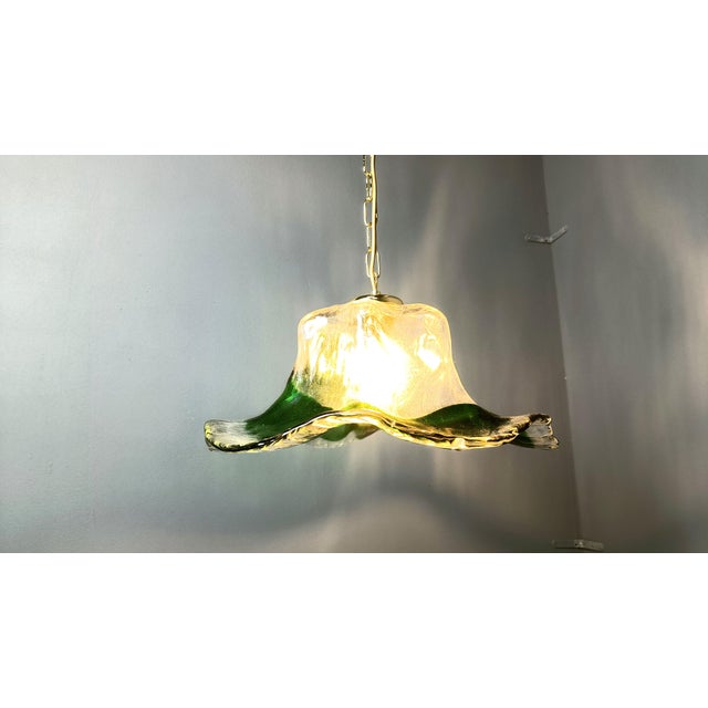 Vintage Murano Glass Pendant Light from Mazzega, 1960s For Sale - Image 11 of 11