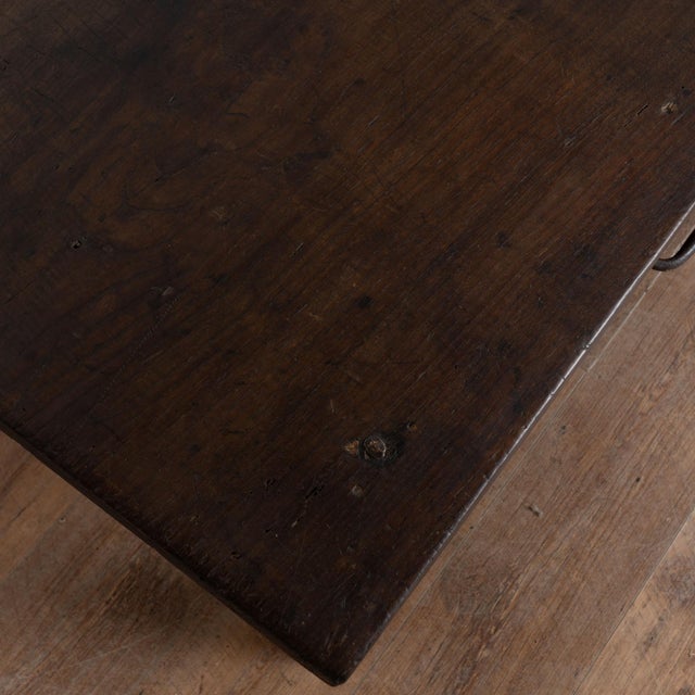 Early 19th Century Rustic Coffee Table With Two Drawers From Portugal For Sale - Image 6 of 18