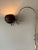 Vintage Dutch Mushroom Arc Wall Lamp in Brown Acrylic Glass and Chrome attributed to Gepo For Sale - Image 11 of 11
