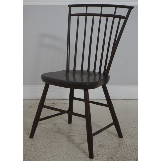 Age: Approx: 40 Years Old Details: Dark Brown Mahogany Finish Mortise Construction Windsor style Condition: Excellent...