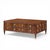 Contemporary Ej Victor Burlwood and Walnut Lion Head Handle Coffee Table For Sale - Image 3 of 11