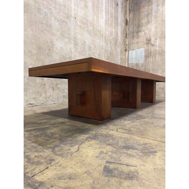 Uhuru Design Custom Walnut Extension Dining Table — Commissioned for George Clooney, 2010, Brooklyn Ny For Sale - Image 16 of 18