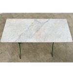 French 19th Century Marble Top Garden Table For Sale - Image 14 of 16