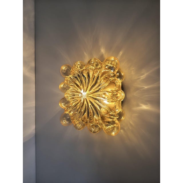 Mid-Century Bubble Glass Wall Lamp attributed to Helena Tynell, Limburg, Germany, 1970s For Sale - Image 9 of 18