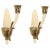 Italian Sconces in Ivory Murano Glass and Brass by Ulrich, Italy, 1940s, Set of 2 For Sale - Image 12 of 12