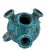 Gemstone 1950s Turquoise Cerulean Brutalist Vase For Sale - Image 7 of 12