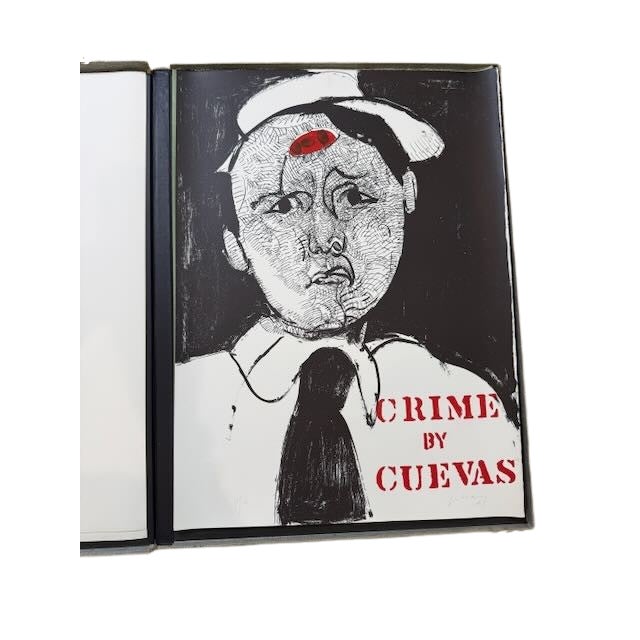 1960s Original José Luis Cuevas Limited Edition Lithograph Portfolio 'Crime by Cuevas', Signed For Sale - Image 10 of 17