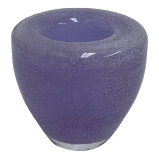 Salviati Glass Company Small Lavender Glass Vase For Sale