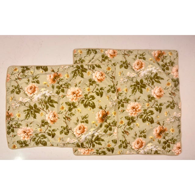 Lauren by Ralph Lauren Yorkshire Rose Sage Pillow Shams- Set of 2 For Sale - Image 12 of 13