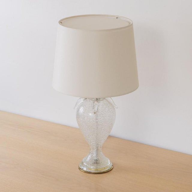 1940s Pair of Italian Murano Glass Lamps For Sale - Image 4 of 15