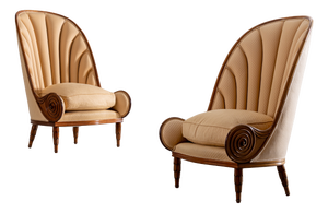 Nautilus Armchairs by Paul Iribe, 1970, Set of 2