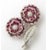 18kt White Gold Ruby & Diamond Brooch Ca 1950 For Sale In New York - Image 6 of 10