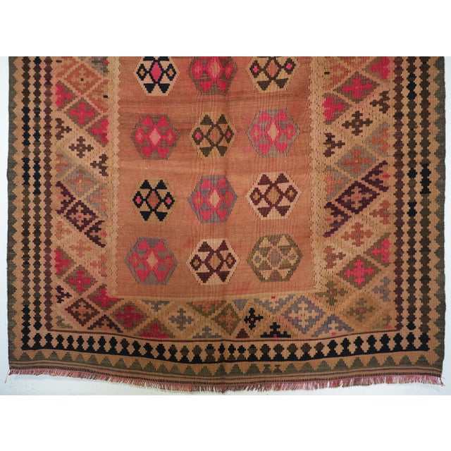 Vintage Afghan Nomadic Kilim Rug For Sale - Image 11 of 18