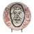 Early 2000s Donald Baechler Original Hand-Painted Ceramic Portrait Plate For Sale