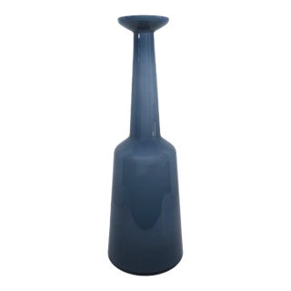 Vintage Kastrup Nightblue Vase For Sale
