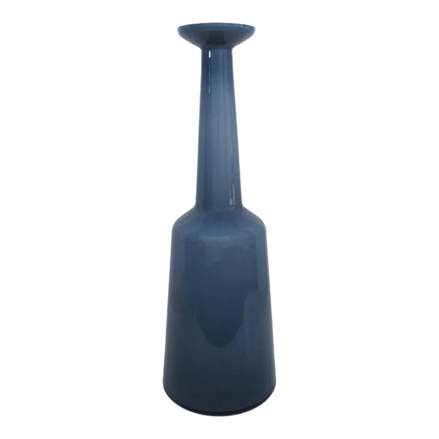 Vintage Kastrup Nightblue Vase For Sale