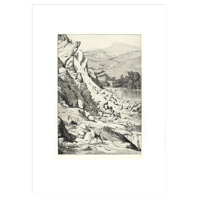 Image dimensions: 42.4x29.5 cm. Landslide from ''Intermezzi'' is an original print realized by Max Klinger in 1881....