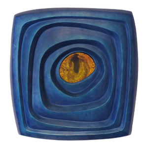 Abstract Modern Modernist Aluminum Holography Wall Sculpture, Interior Spaces 1