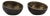 Brutalist Brass Bowls with Gilded Interior, 1960s, Set of 2 For Sale