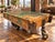 Early 20th Century Globe Vise & Truck Co. Industrial Original Patina Green Oak Factory Cart For Sale - Image 18 of 18