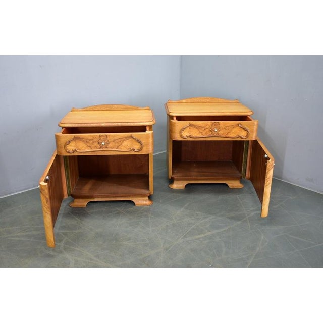 Art Deco Bedside Tables, Czechoslovakia, 1939, Set of 2 For Sale - Image 4 of 18