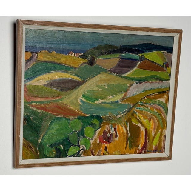 Doris Hennix, Landscape, 1948, Oil on Panel, Framed For Sale - Image 15 of 15