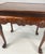 Late 20th Century Hekman Chippendale Style Walnut Burl Tea Table With Pull-Out Slides For Sale - Image 12 of 14