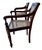 Mid 19th Century 19th Century Pair of Anglo Indian Hand Carved Padouk Armchairs For Sale - Image 5 of 15
