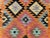 Vintage Afghan Handwoven Colorful Kilim Rug, Geometric Tribal Flat-Weave Wool Rug For Sale - Image 10 of 11