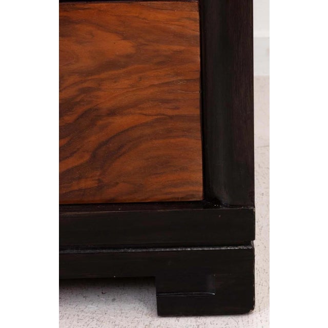 Brown Six-Drawer Walnut and Rosewood Dresser in the Manner of James Mont For Sale - Image 8 of 10