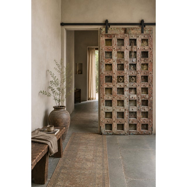Antique Indian Wood Door For Sale In Los Angeles - Image 6 of 6