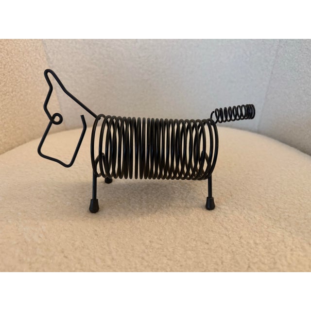 Vintage Wire Spring Scottie Dog Mail Organizer Black Terrier For Sale In Milwaukee - Image 6 of 6