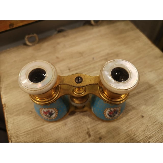 Blue Enamel Theater Glasses For Sale - Image 11 of 13