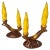 French Candleholder Ceramic with Yellow Candles, France, 1970s, Set of 4 For Sale - Image 11 of 11