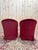 Napoleon III Style Burgundy Velvet Toadstool Lounge Chairs, 1890s, Set of 2 For Sale - Image 4 of 8