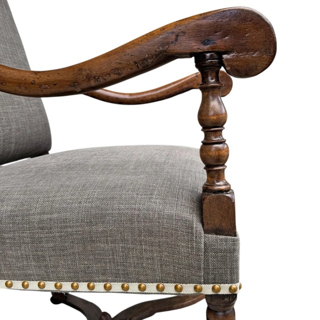 Wood 17th Century Louis XIII Armchair For Sale - Image 7 of 14